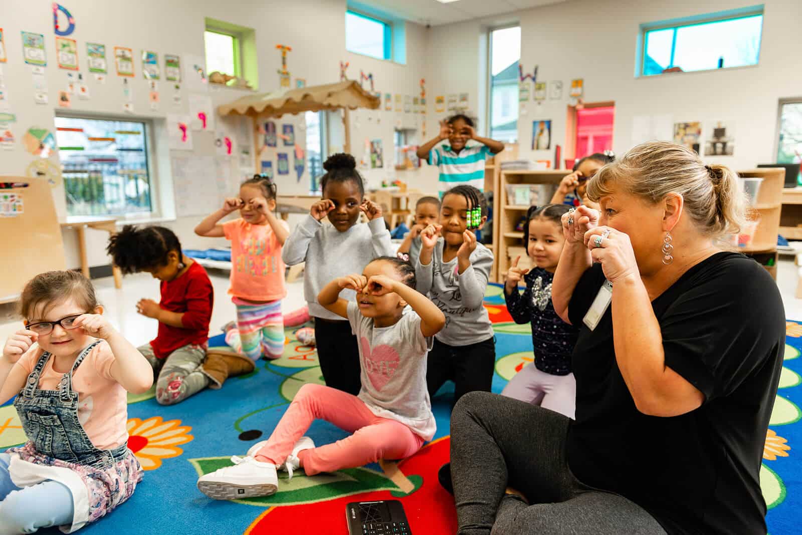 Childern at South Side Early Learning in Columbus, OH.